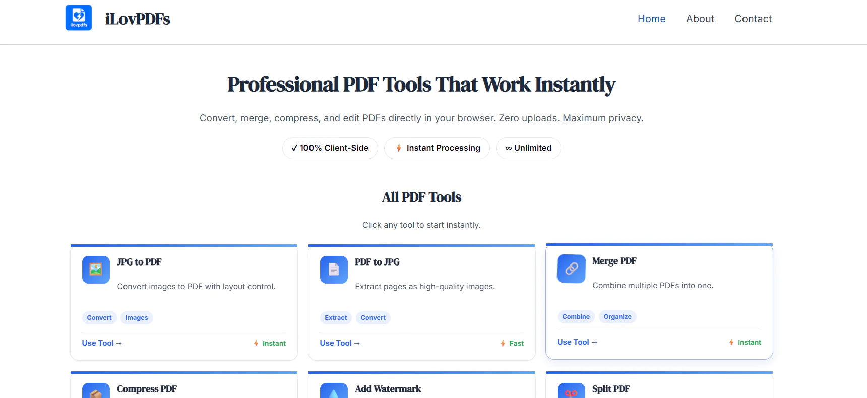 Screenshot 1 of iLovPDFs