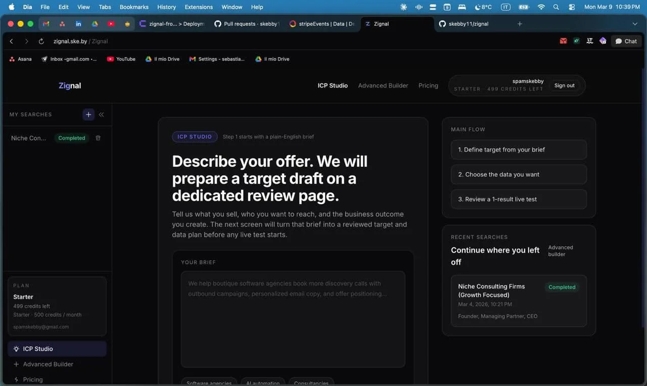 Screenshot 1 of LeadZignal