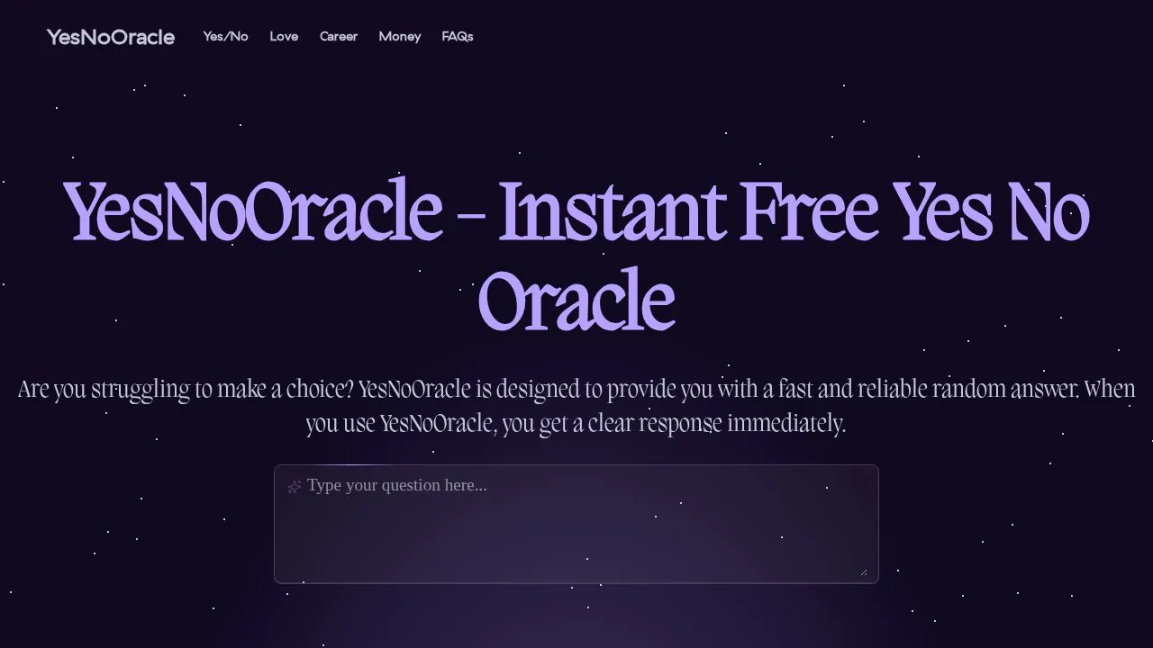 Screenshot 1 of Yes No Oracle