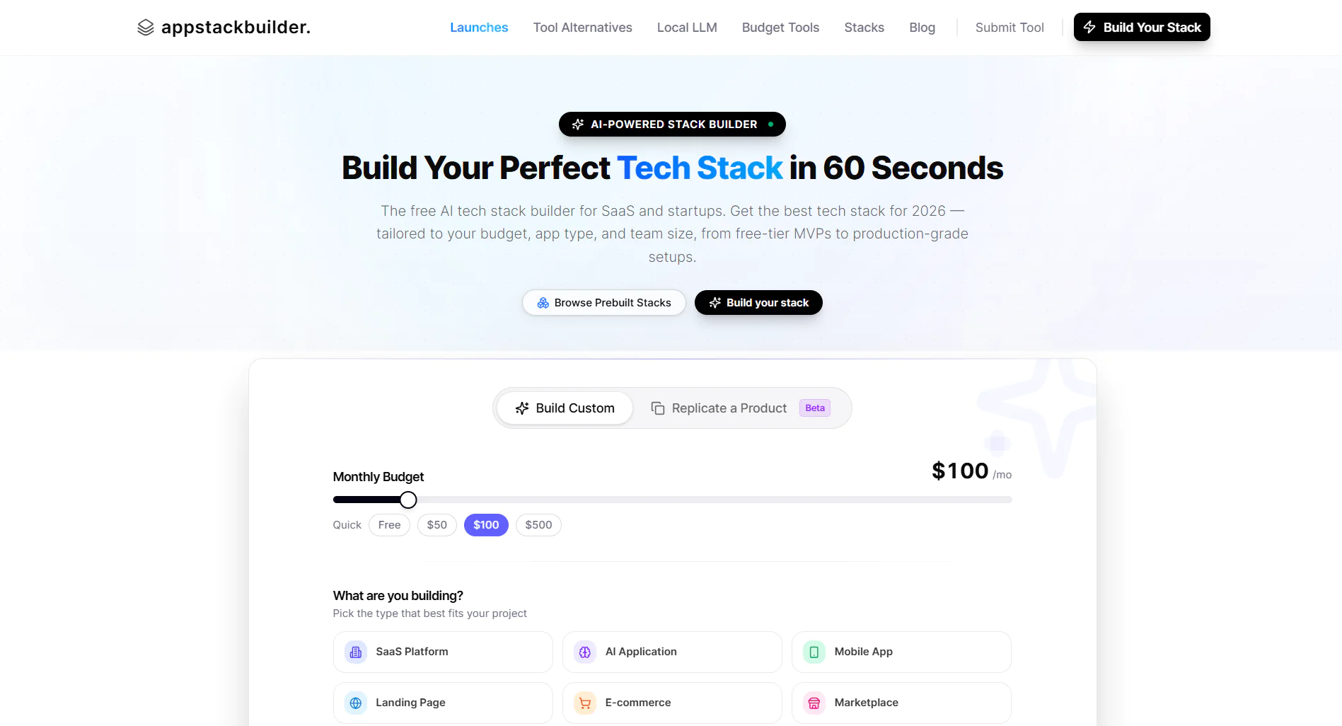 Screenshot 1 of appstackbuilder