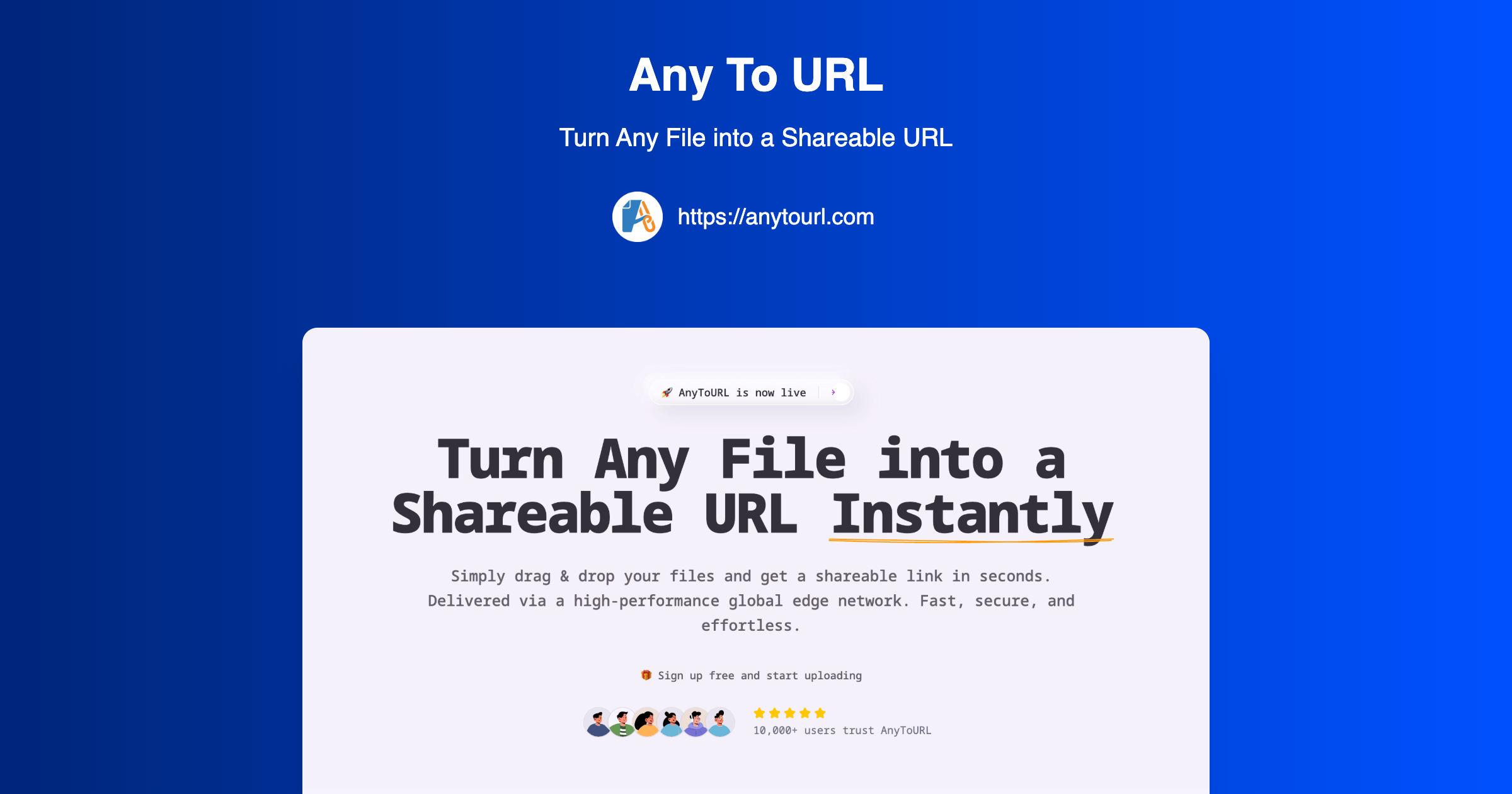 Screenshot 1 of AnyToURL